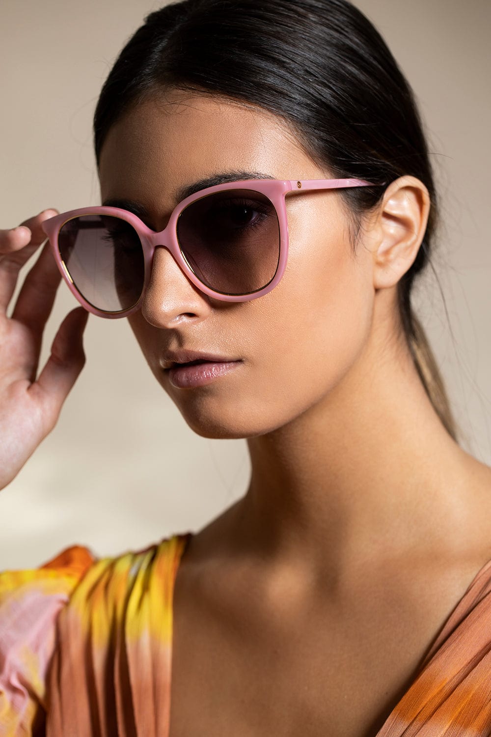 GUCCI-Pink Acetate Sunglasses-PNK/VLT