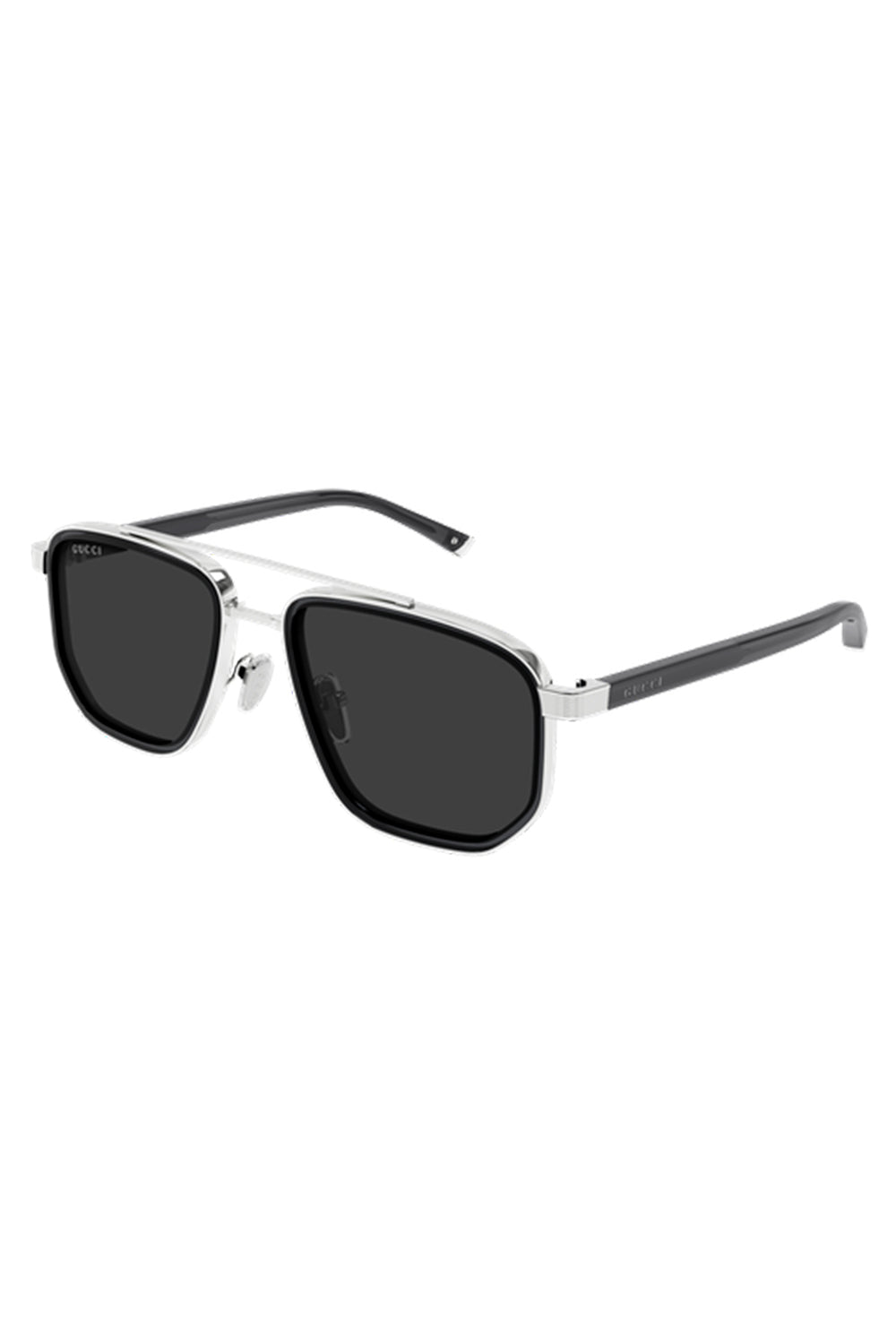  Geometric Navigator Sunglasses-SILVER-ACCESSORIESUNGLASSES-GUCCI 
