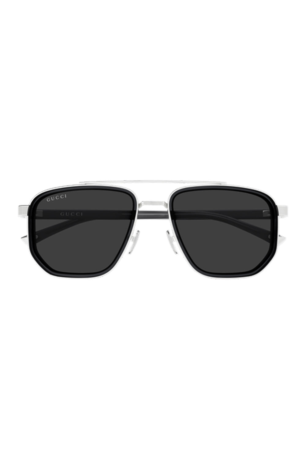  Geometric Navigator Sunglasses-SILVER-ACCESSORIESUNGLASSES-GUCCI 