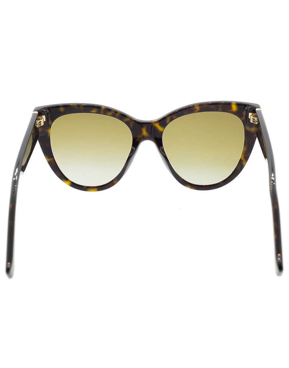 GUCCI-Tortoise Rounded Cat-Eye Sunglasses-TORT