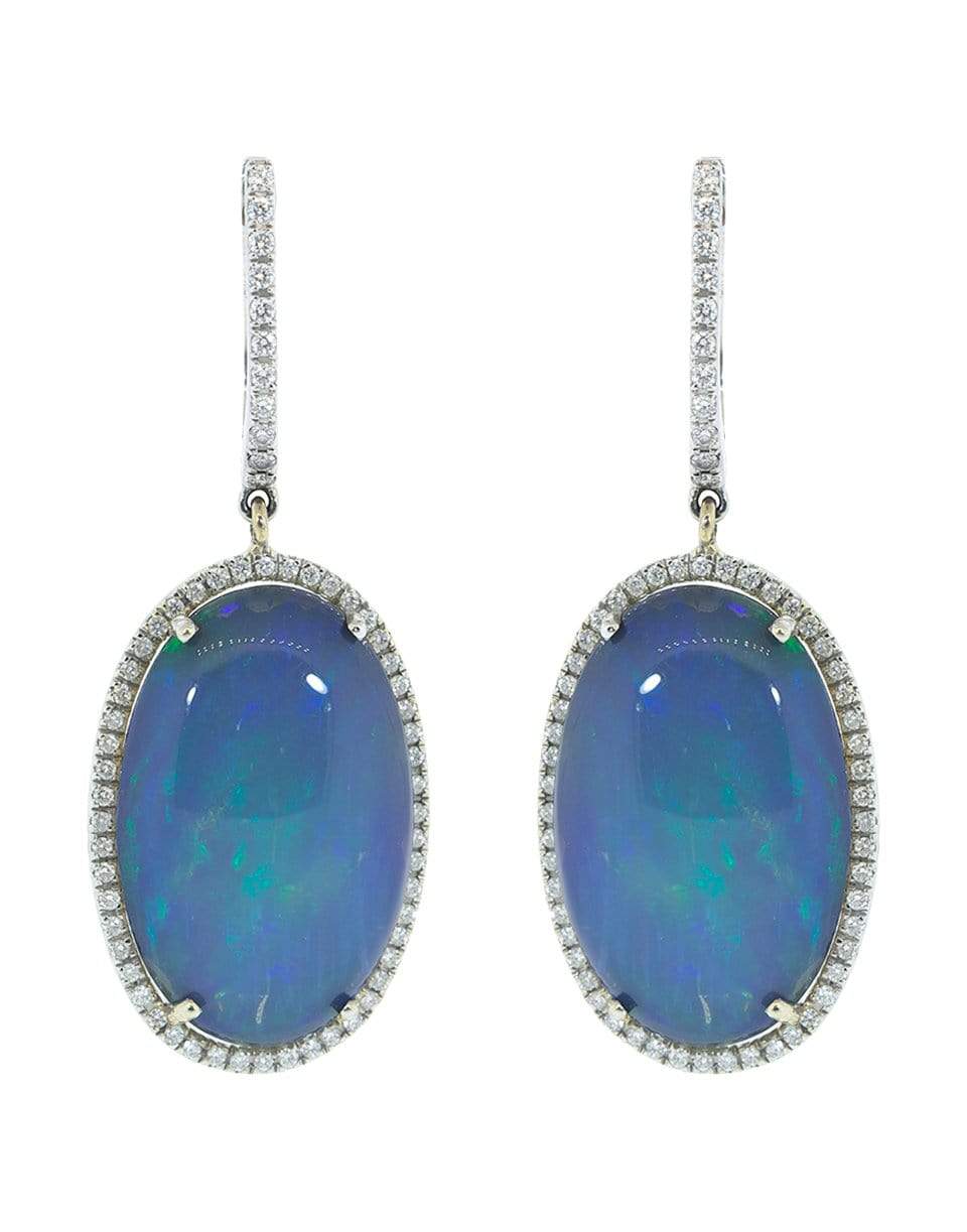 GUITA M-Australian Opal and Diamond Earrings-WHITE GOLD