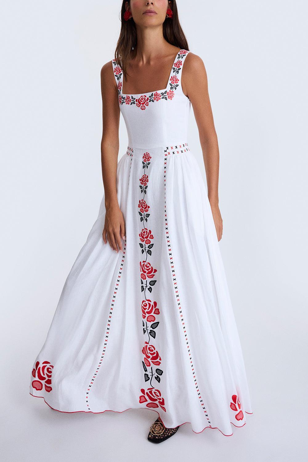 Gul Hurgel-WHT/RED-XS-CLOTHINGDRESSCASUAL-GUL HURGEL