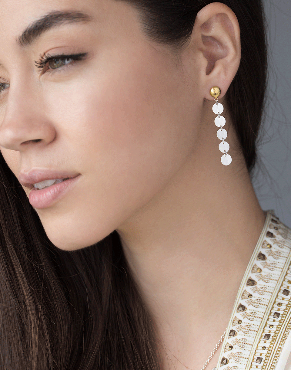 GURHAN-Lush Silver Stiletto Earrings-SILVER