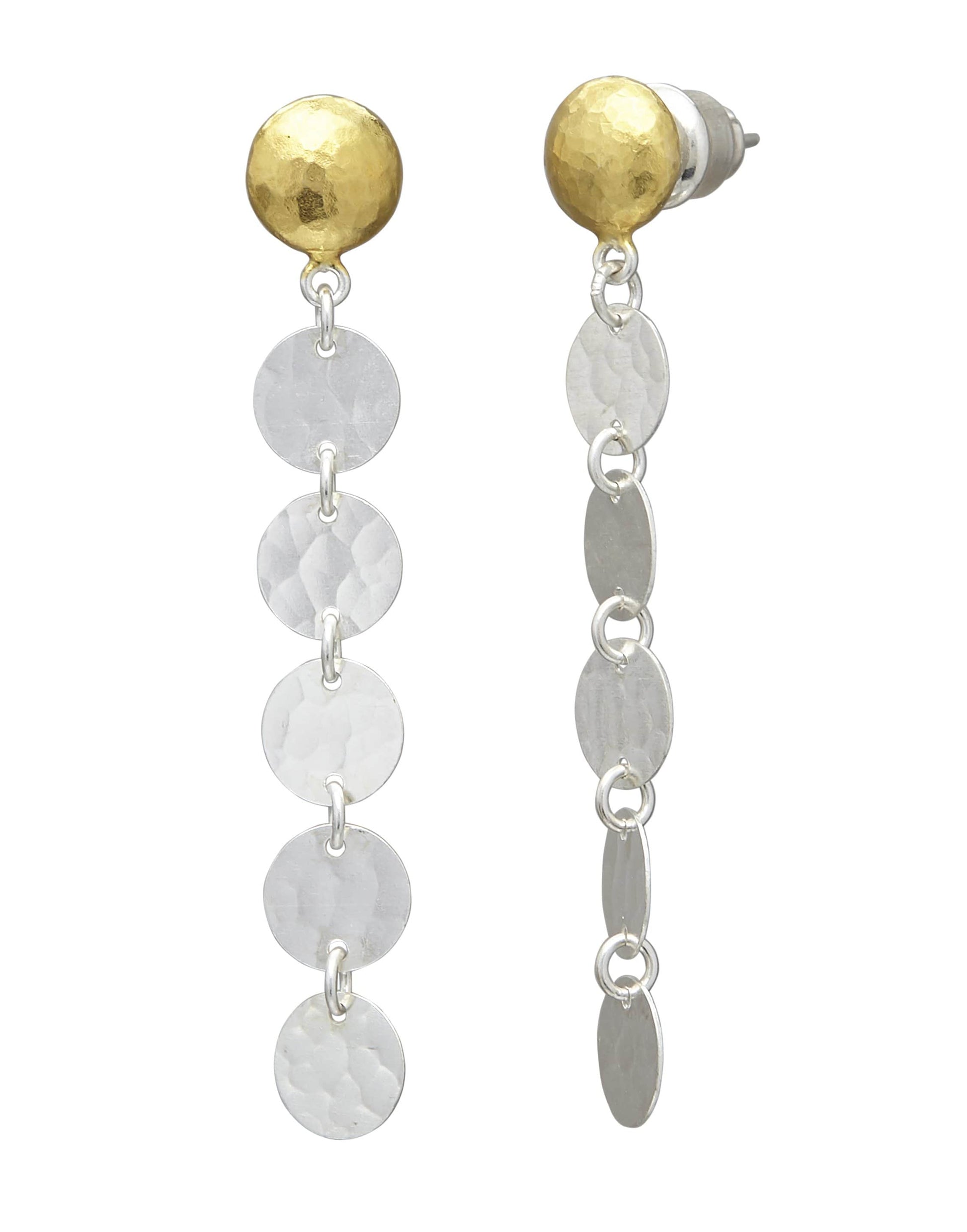 GURHAN-Lush Silver Stiletto Earrings-SILVER