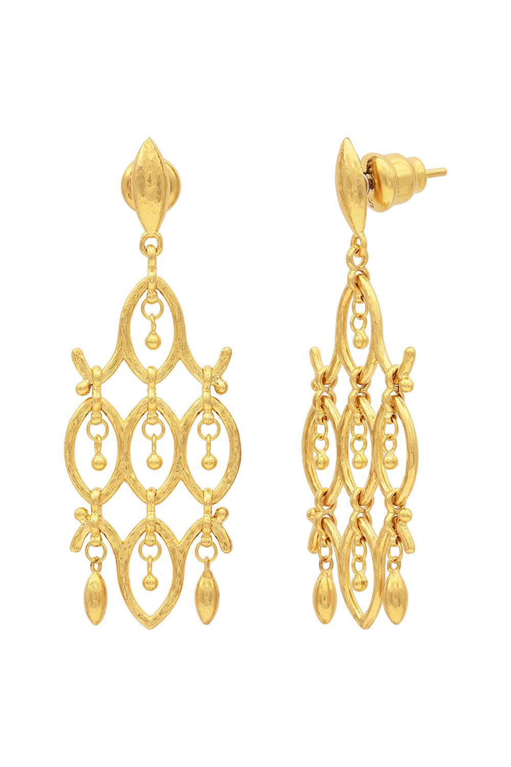 GURHAN-Chandelier Drop Earrings-YELLOW GOLD