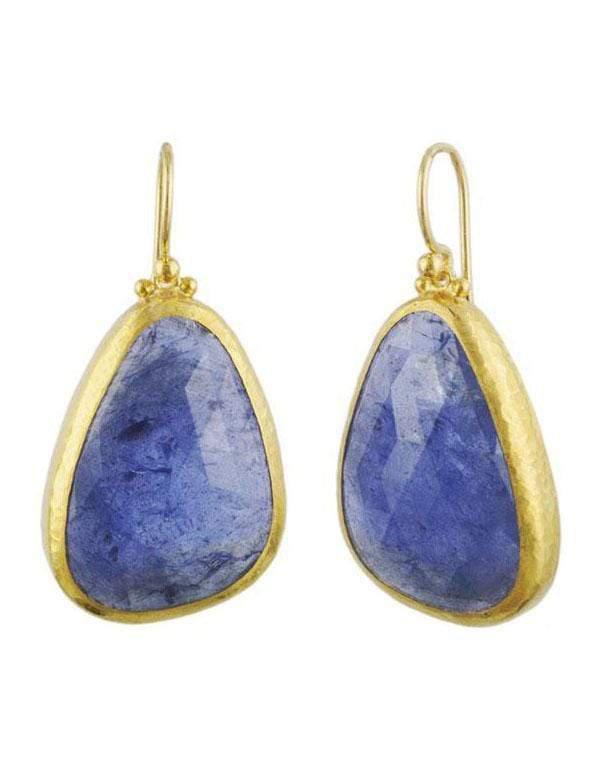 GURHAN-Elements Tanzanite Drop Earrings-YELLOW GOLD