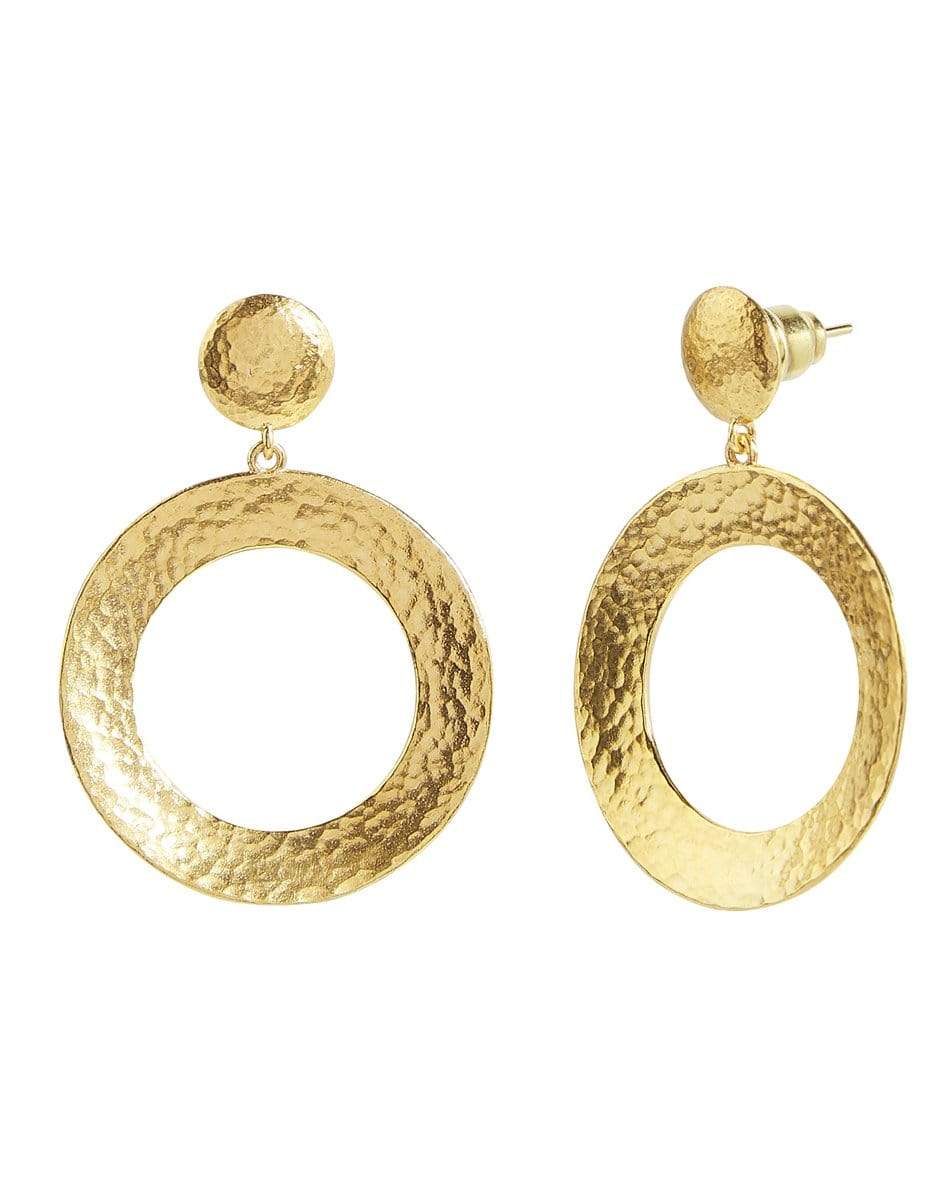 GURHAN-Hourglass Front Facing Hoops-YELLOW GOLD