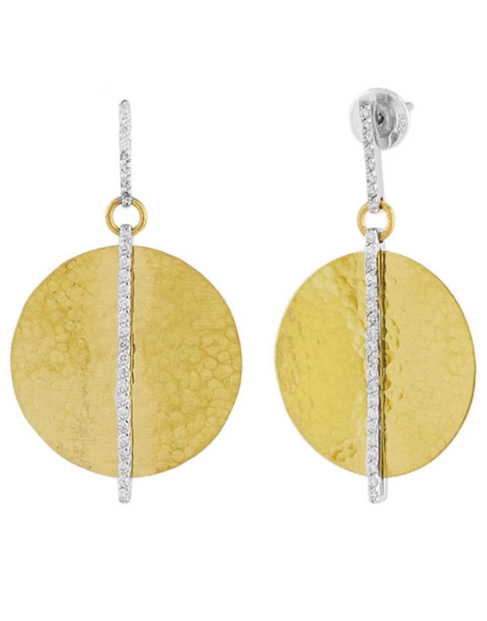 GURHAN-Lush Diamond Circle Drop Earrings-YELLOW GOLD