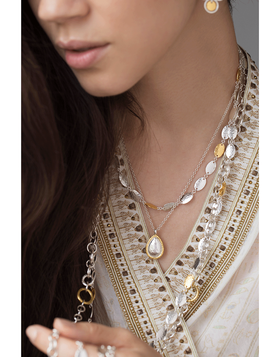 GURHAN-Amulet Silver Pendant Necklace-SILVER