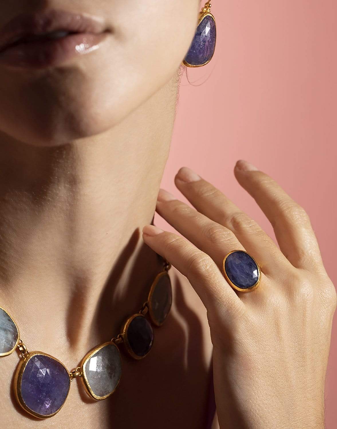 GURHAN-Tanzanite Prism Ring-YELLOW GOLD