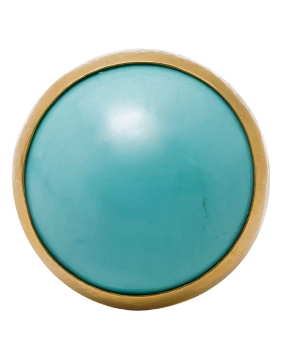 GURHAN-Rune Turquoise Ring-YELLOW GOLD
