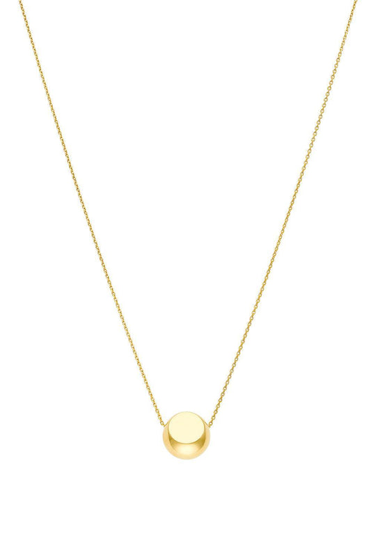 Semi-Orb Necklace - Yellow Gold-YELLOW GOLD-43CM-JEWELRYFINE JEWELNECKLACE O-GUZEMA FINE JEWELRY