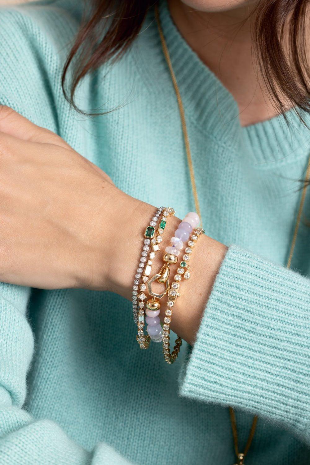 HARWELL GODFREY-Pastel Bead Foundation Bracelet-YELLOW GOLD