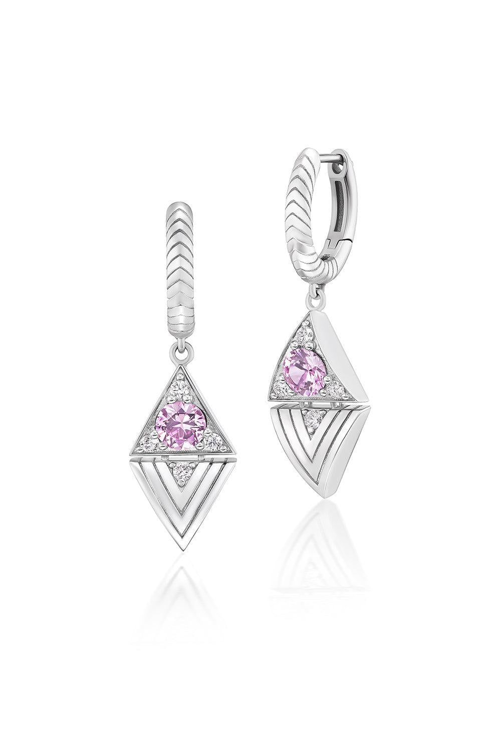 Masego Drop Huggie Earrings-WHITE GOLD-JEWELRYFINE JEWELEARRING-HARWELL GODFREY