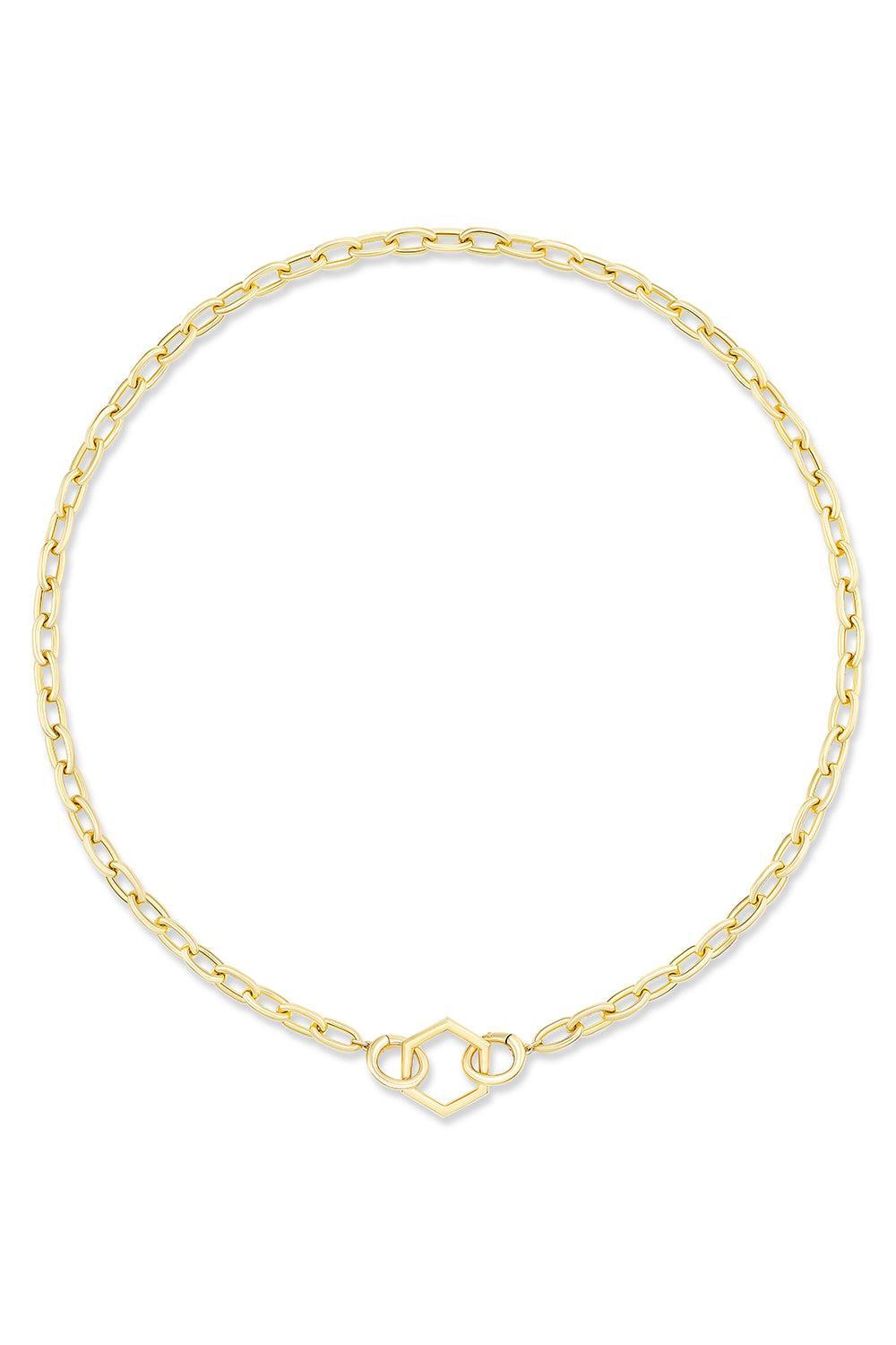 Open Bail Foundation Paperclip Chain-YELLOW GOLD-18-JEWELRYFINE JEWELNECKLACE O-HARWELL GODFREY