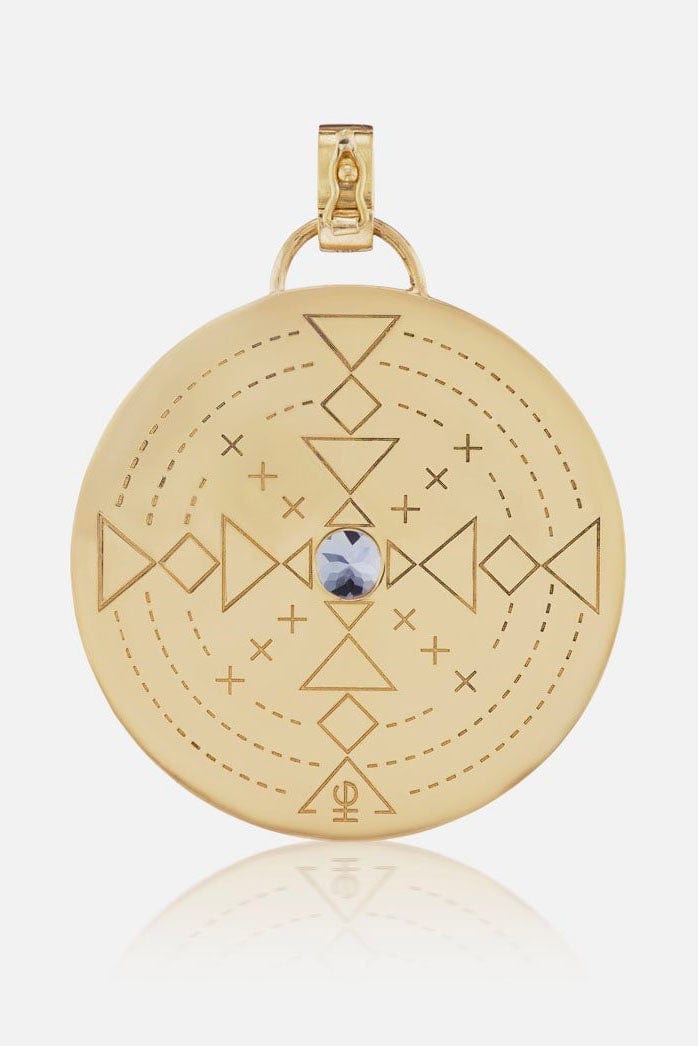 HARWELL GODFREY-Beaded Major Medallion-YELLOW GOLD