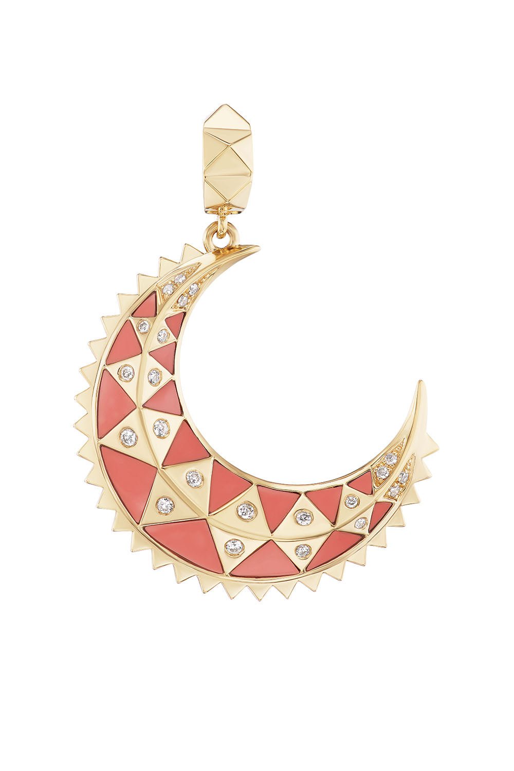 HARWELL GODFREY-Mini Moon Pendant-YELLOW GOLD