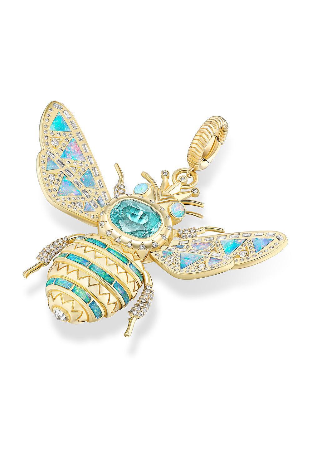 XL Queen Bee Pendant-YELLOW GOLD-XL-JEWELRYFINE JEWELPENDANT-HARWELL GODFREY