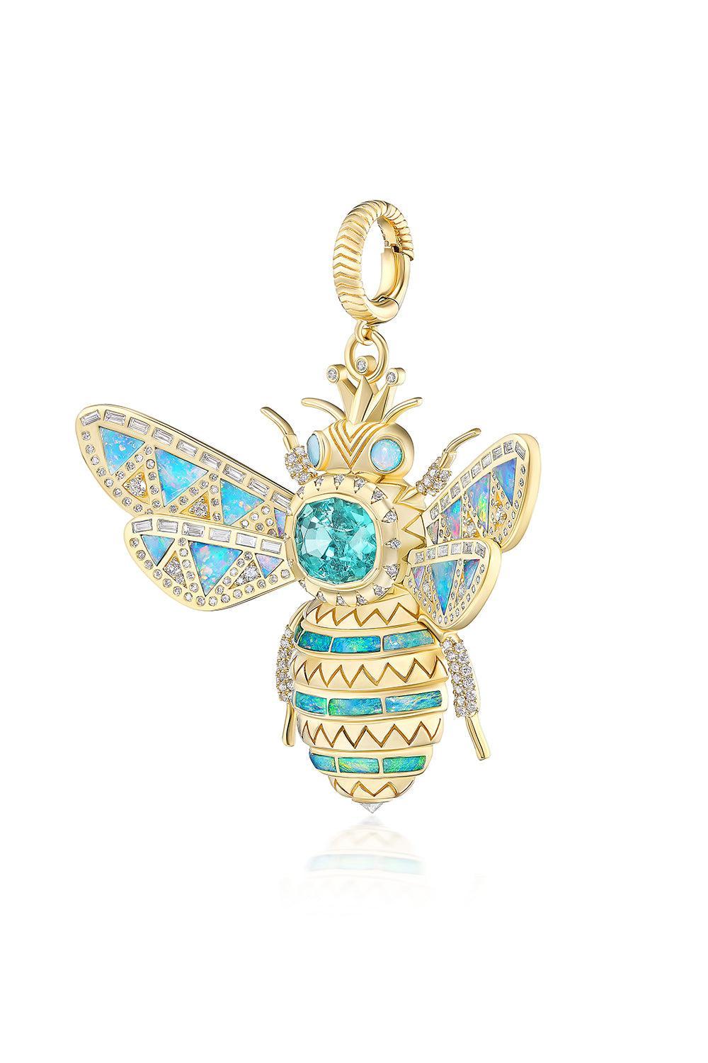 XL Queen Bee Pendant-YELLOW GOLD-XL-JEWELRYFINE JEWELPENDANT-HARWELL GODFREY