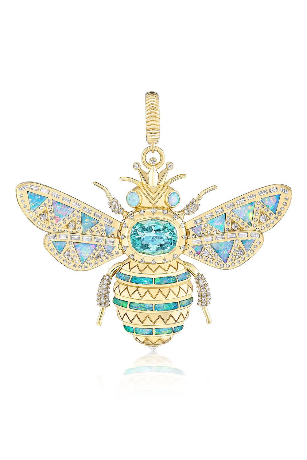 XL Queen Bee Pendant-YELLOW GOLD-XL-JEWELRYFINE JEWELPENDANT-HARWELL GODFREY