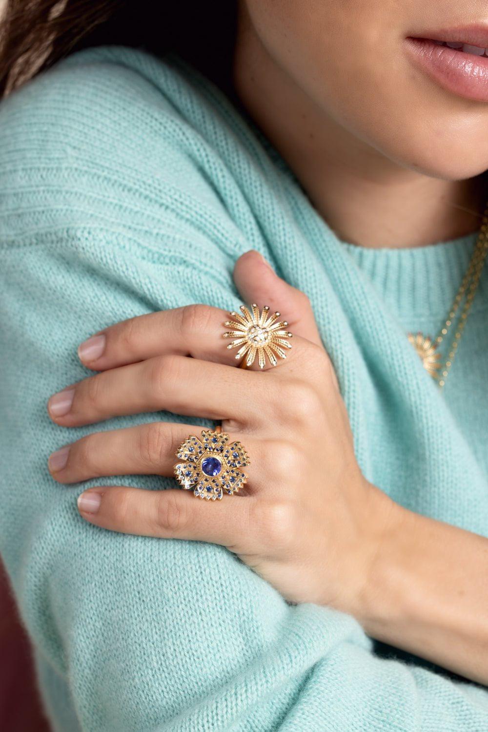 HARWELL GODFREY-Petunia Ring-YELLOW GOLD