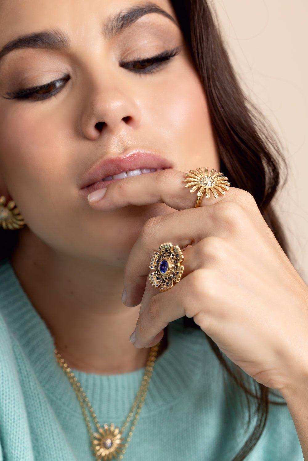 HARWELL GODFREY-Petunia Ring-YELLOW GOLD