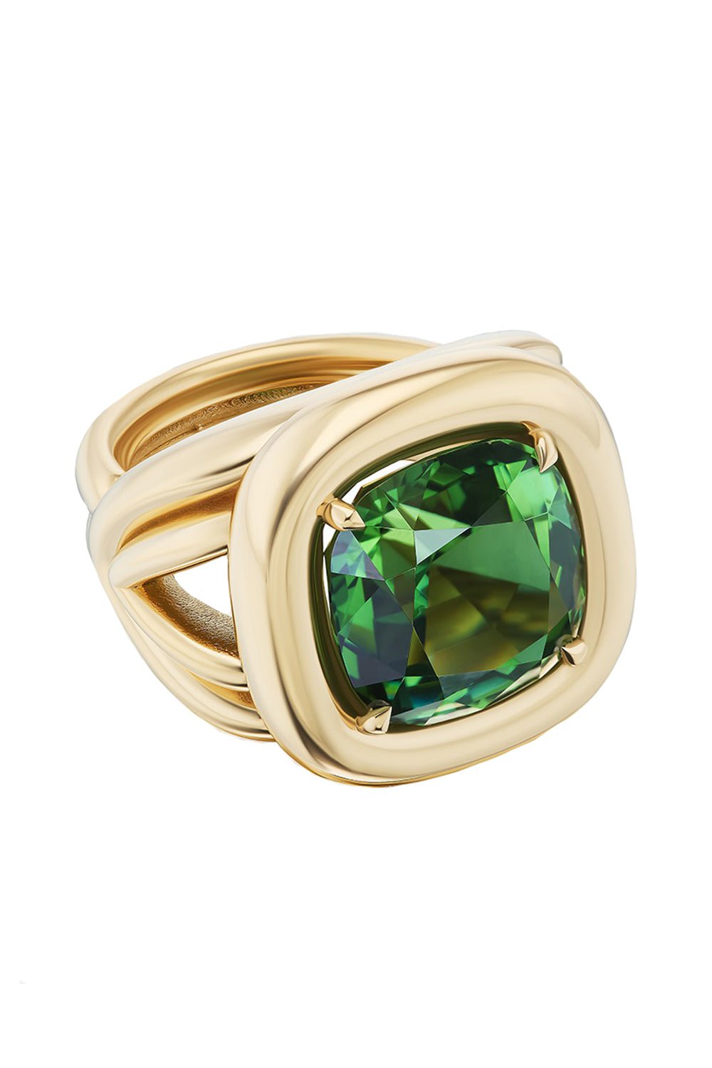 HARWELL GODFREY-Tourmaline Giza Cocktail Ring-YELLOW GOLD