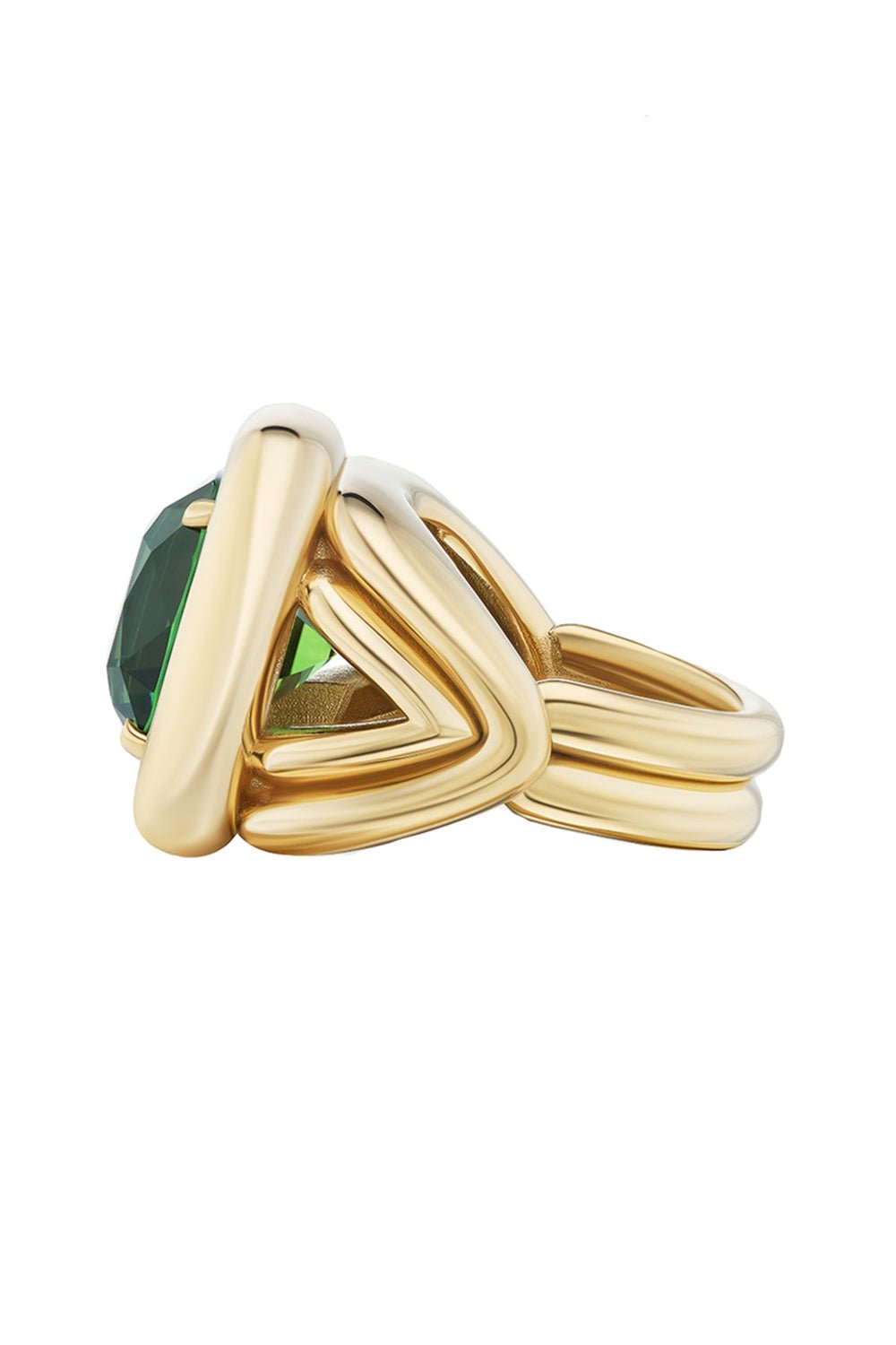 HARWELL GODFREY-Tourmaline Giza Cocktail Ring-YELLOW GOLD