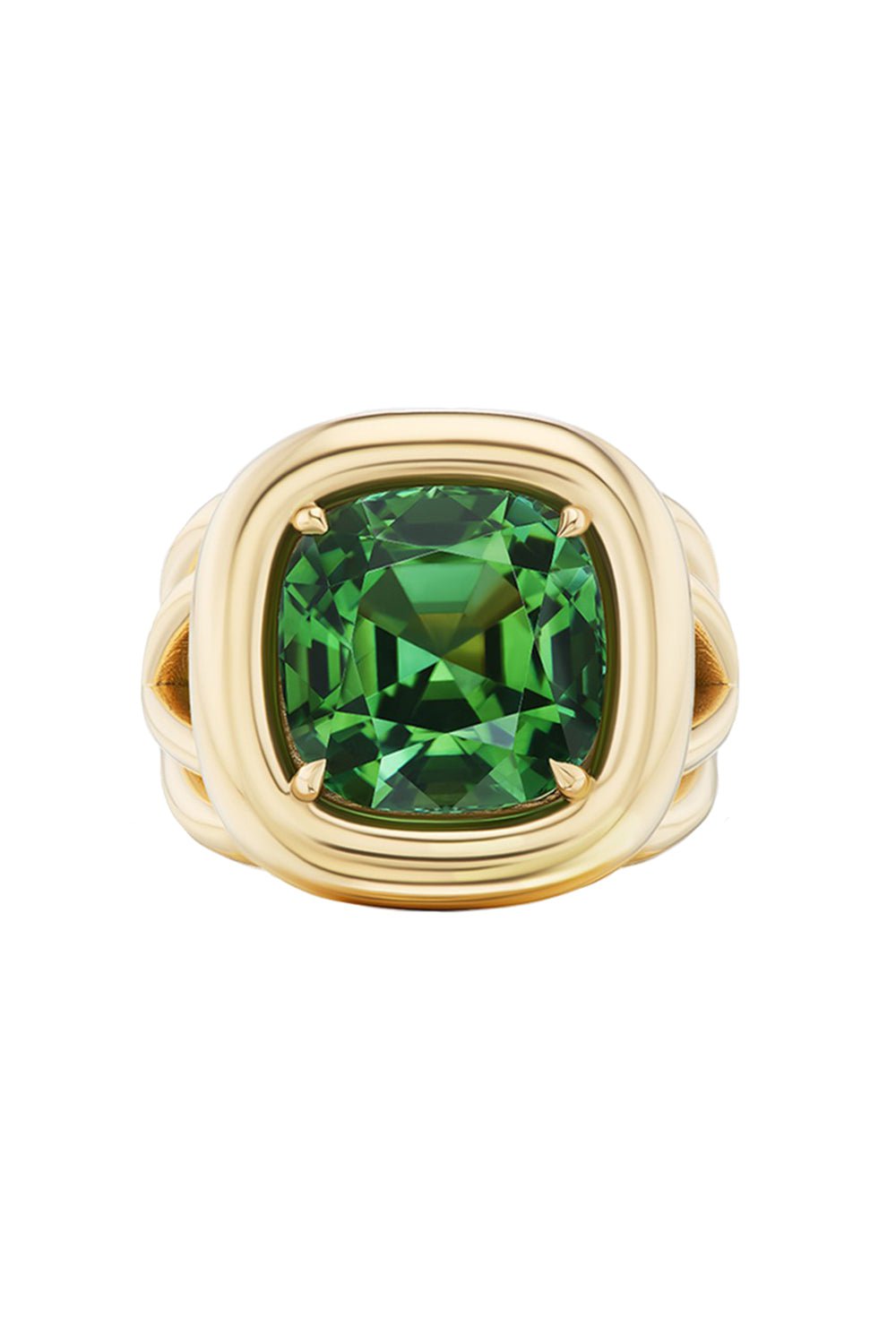 HARWELL GODFREY-Tourmaline Giza Cocktail Ring-YELLOW GOLD
