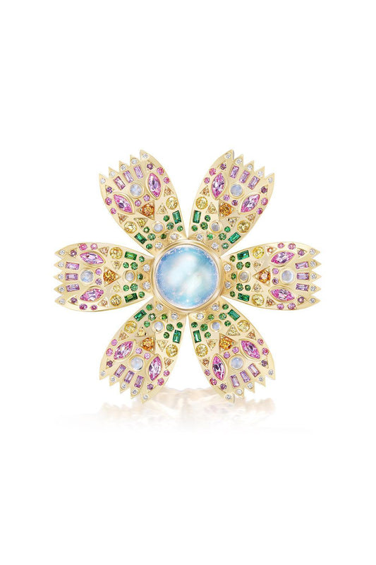 Moonstone Poppy Ring-YELLOW GOLD-7-JEWELRYFINE JEWELRING-HARWELL GODFREY