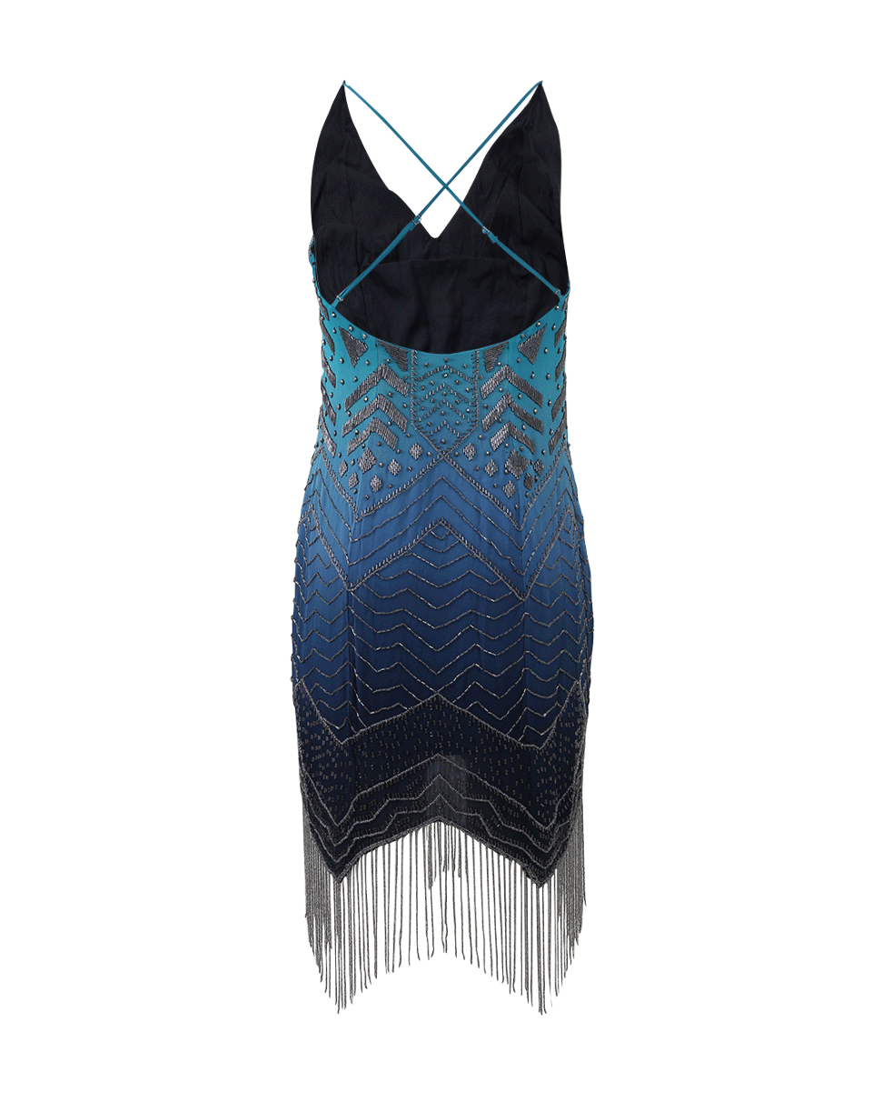 HAUTE HIPPIE-Fringe Ombre Dress-