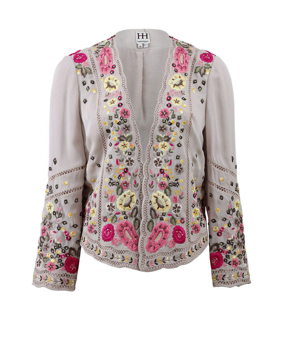 HAUTE HIPPIE-Embellished Threadwork Jacket-
