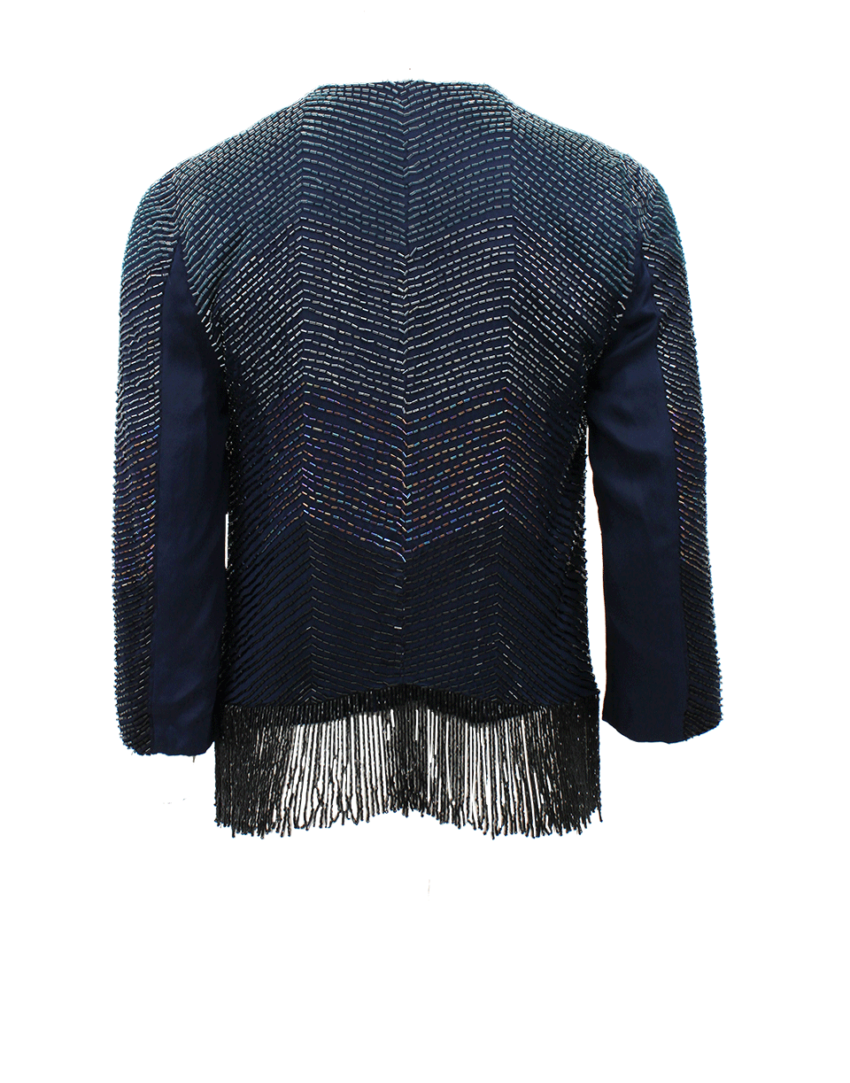 HAUTE HIPPIE-Quarter Sleeve Beaded Flapper Jacket-