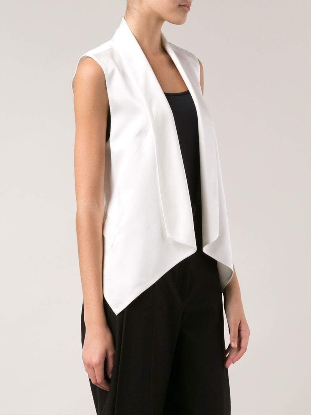 HAUTE HIPPIE-Drape Blazer Vest-