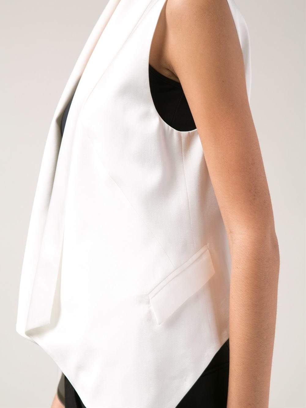 HAUTE HIPPIE-Drape Blazer Vest-
