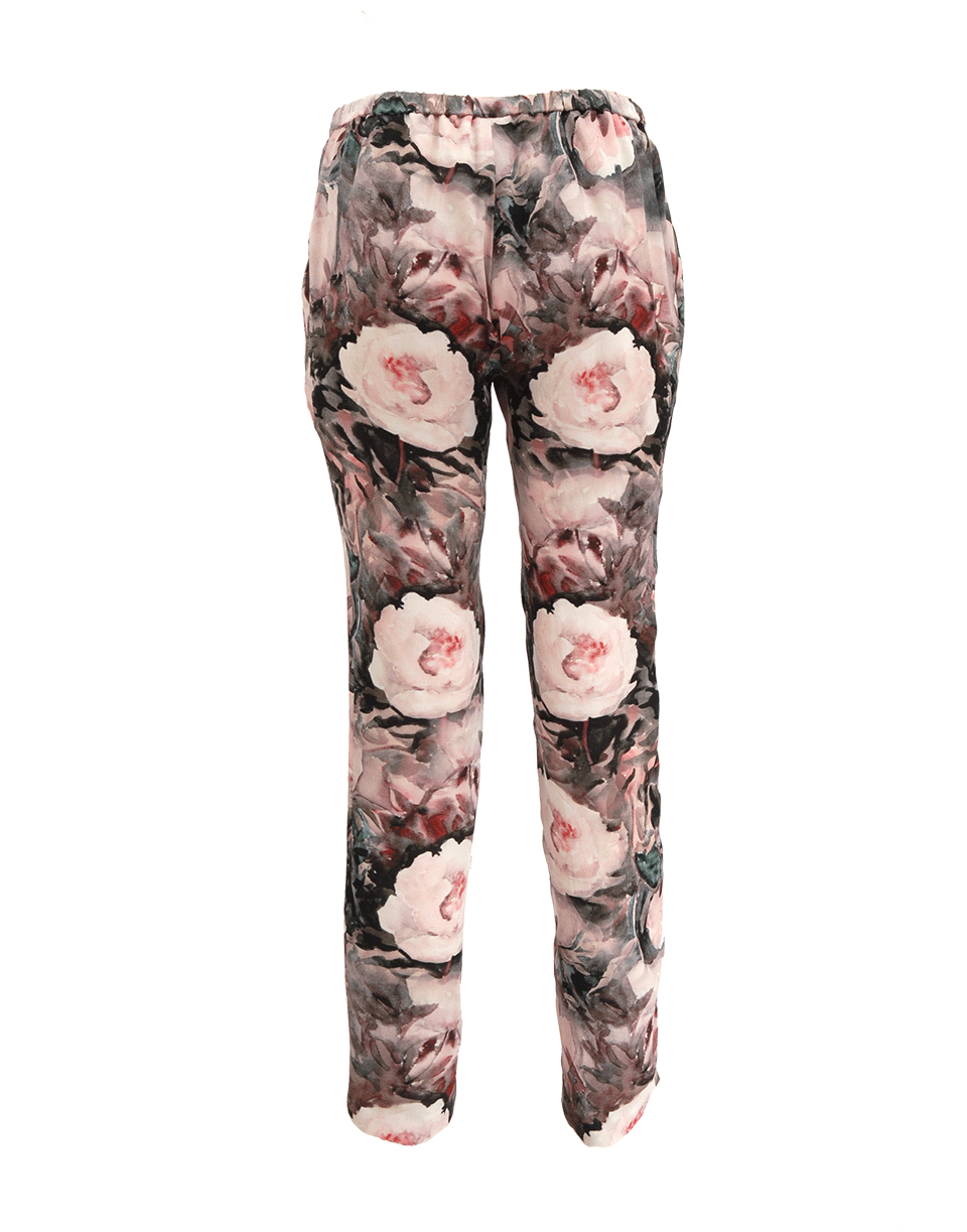 HAUTE HIPPIE-Floral Drawstring Track Pant-