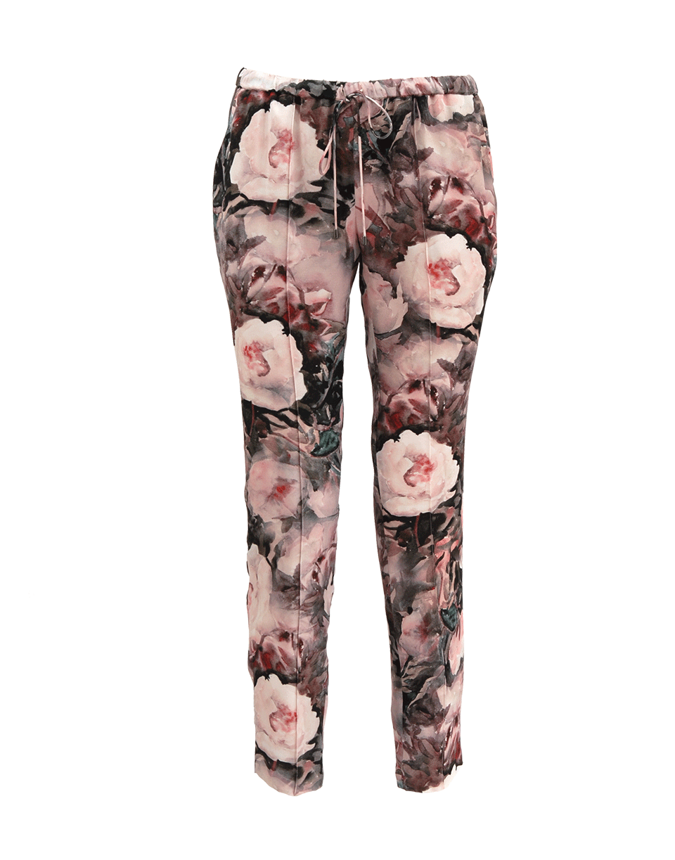 HAUTE HIPPIE-Floral Drawstring Track Pant-