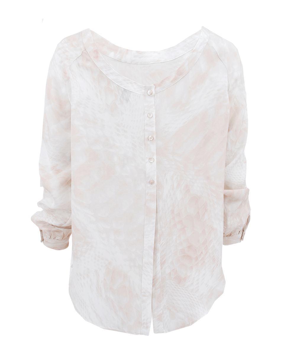 HAUTE HIPPIE-Back Buttoned Blouse-