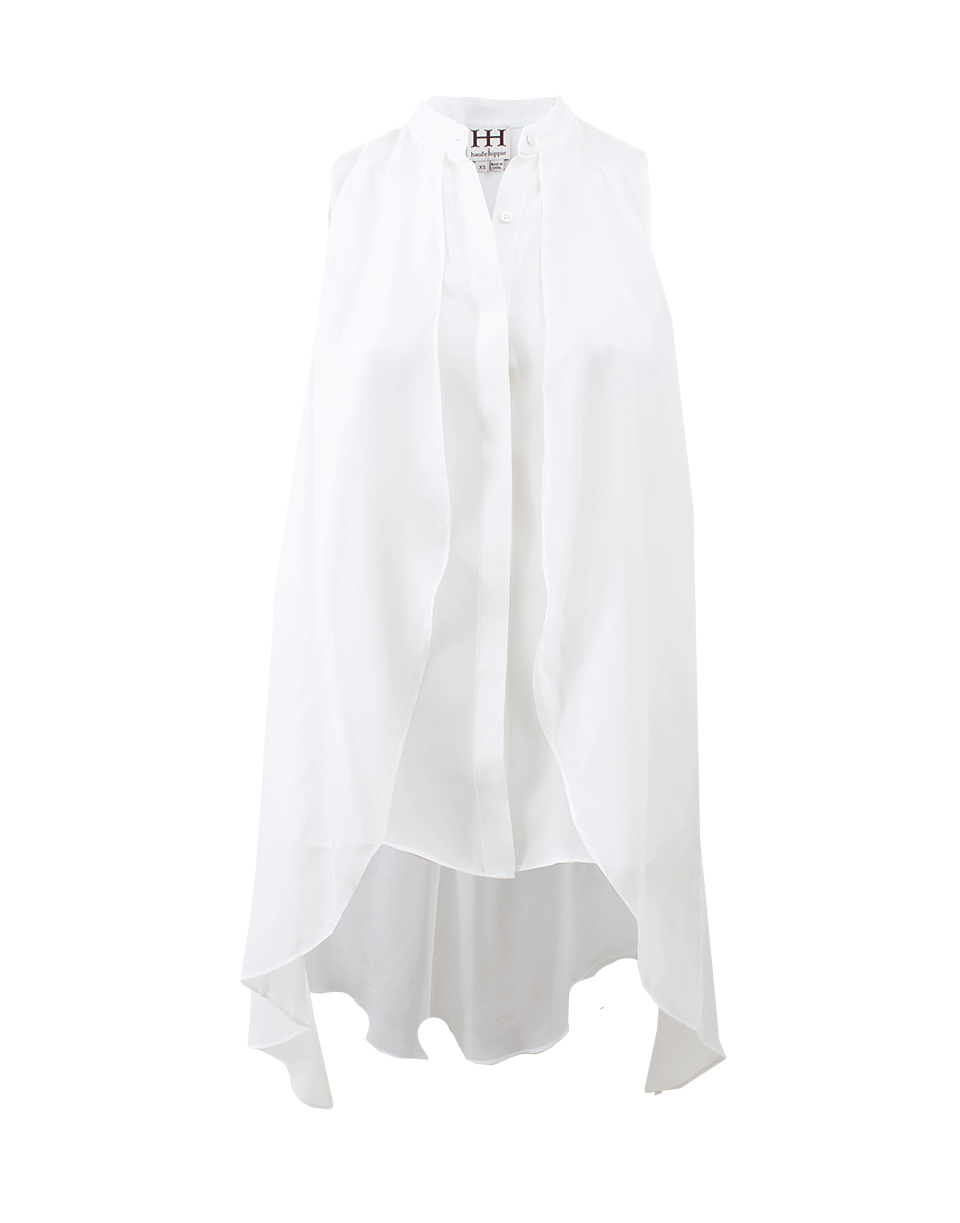 HAUTE HIPPIE-High Low Placket Blouse-
