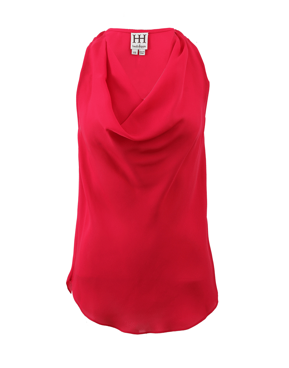 HAUTE HIPPIE-Cowl Neck Racerback-