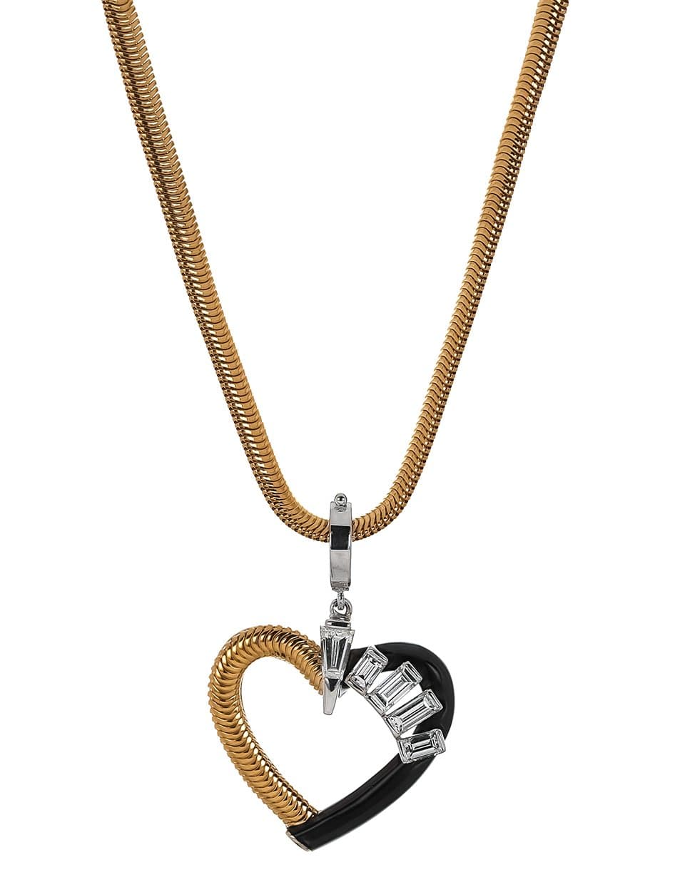 HAVE A HEART X MUSE-Feelings Heart Charm Necklace-YELLOW GOLD