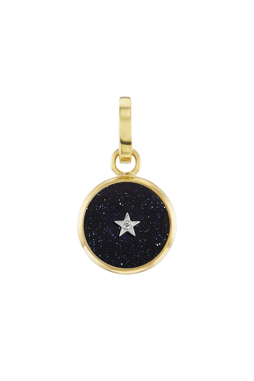 HAVE A HEART X MUSE-Ora Aventurine Round Charm-YELLOW GOLD