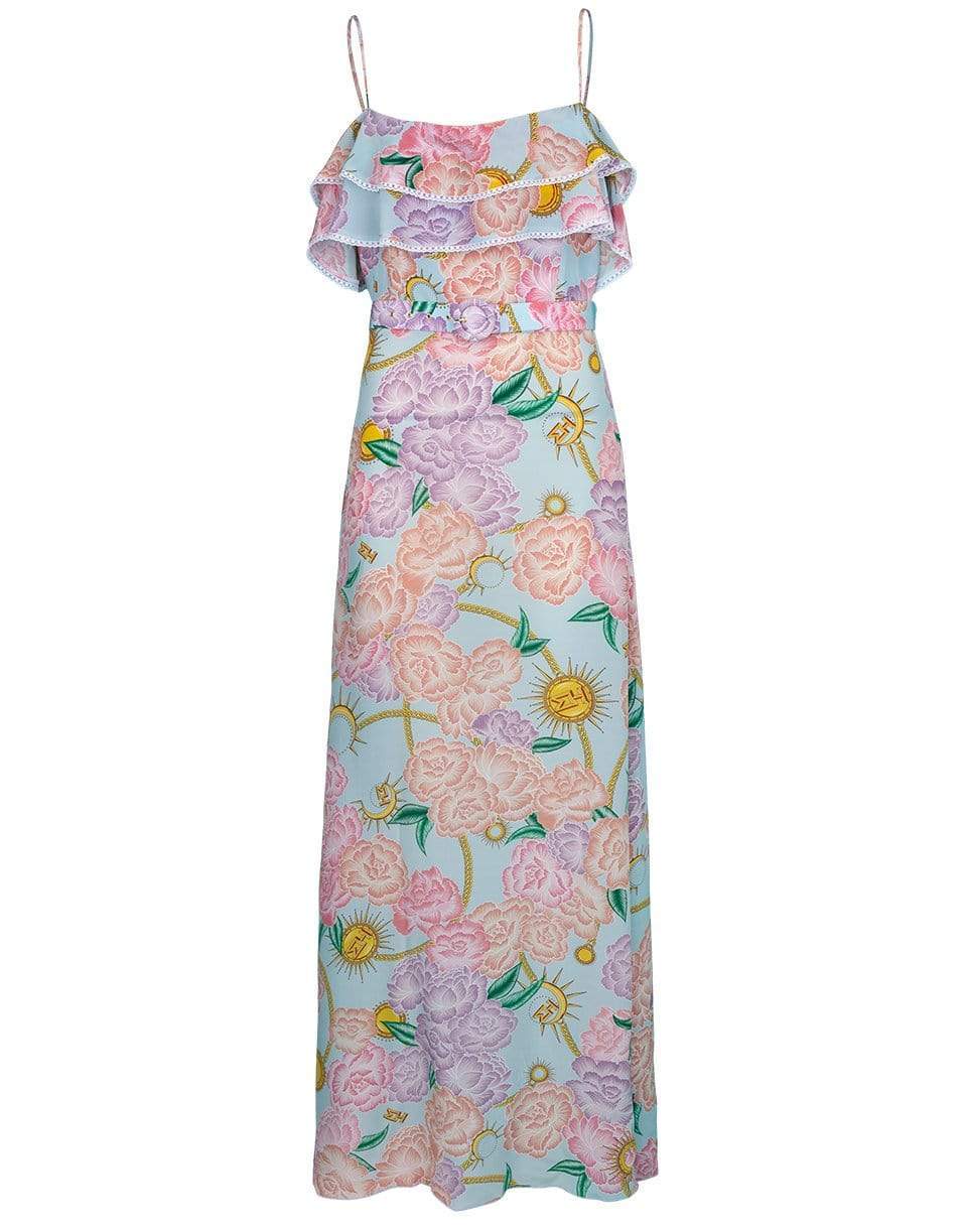 HAYLEY MENZIES-Luna Flora Maxi Frill Dress-