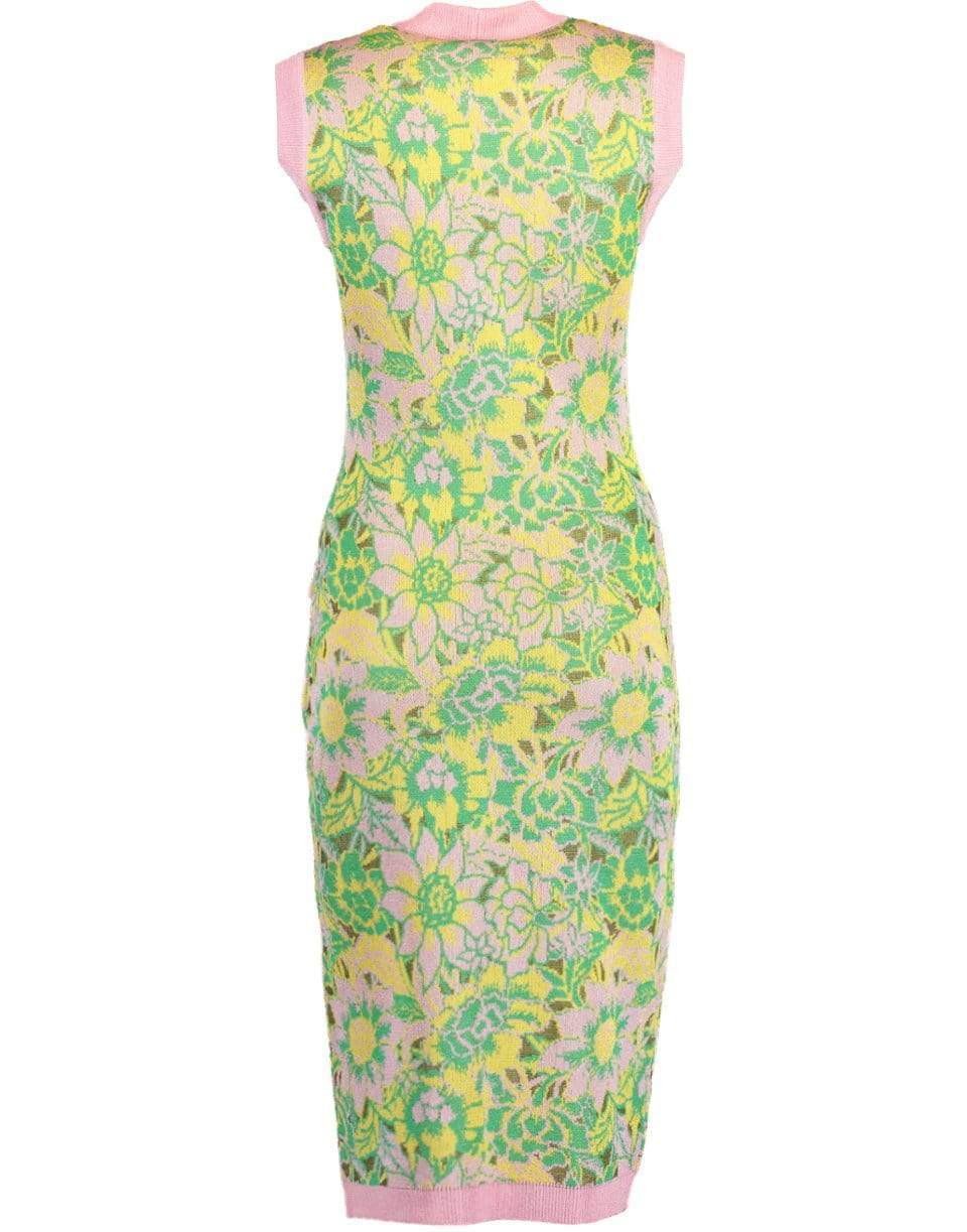 HAYLEY MENZIES-Samui Blooms Jacquard Midi Vest Dress-