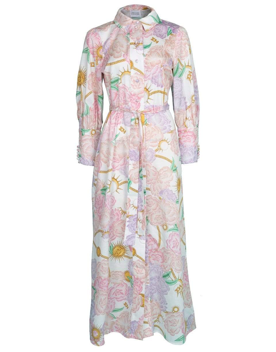 HAYLEY MENZIES-Luna Floral Maxi Shirtdress-