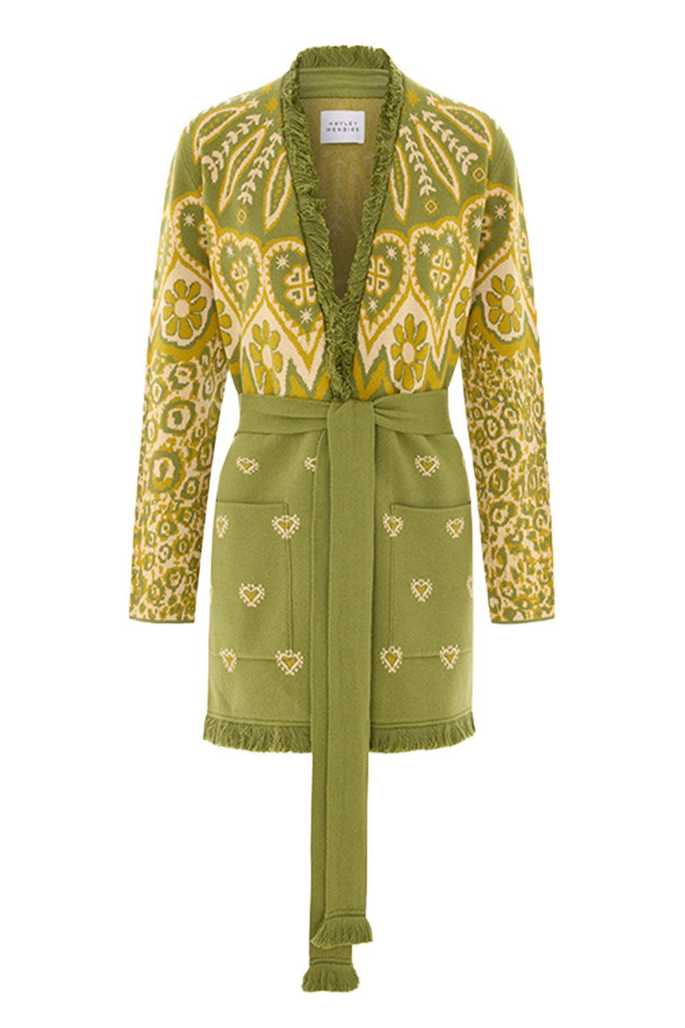 Dalton Cardigan - Green-GREEN-XS-CLOTHINGTOPCARDIGAN-HAYLEY MENZIES