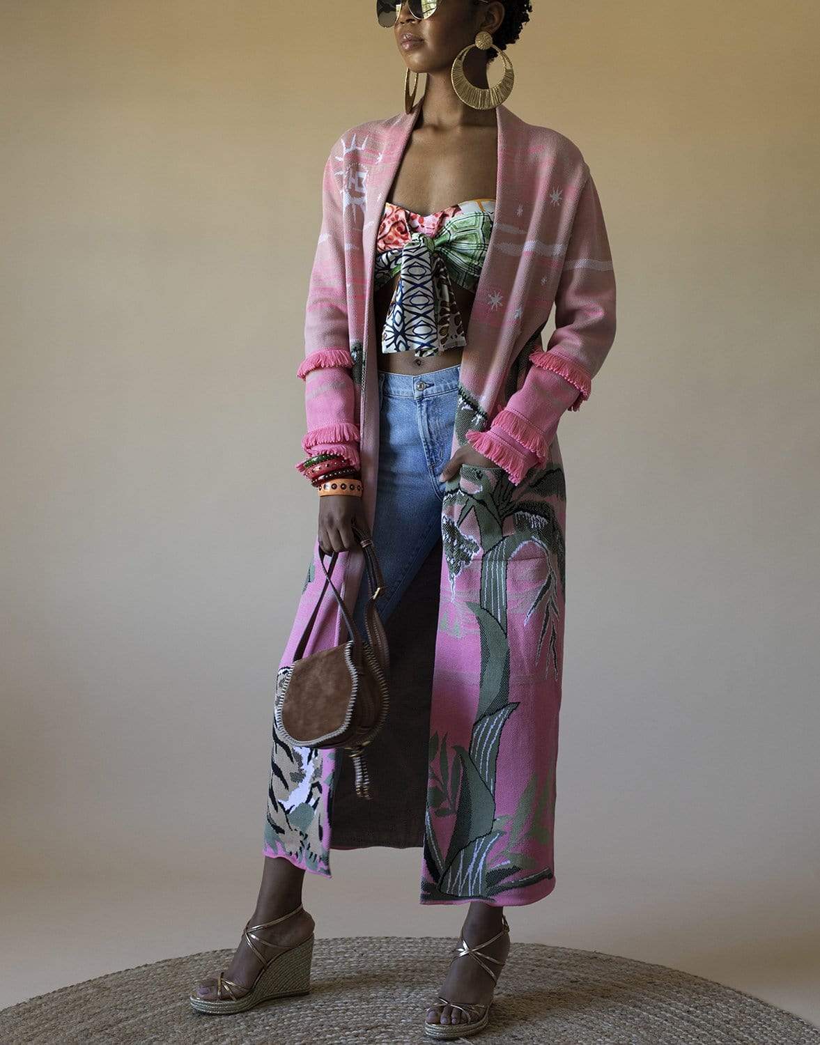 HAYLEY MENZIES-Roaring Tiger Jacquard Duster-