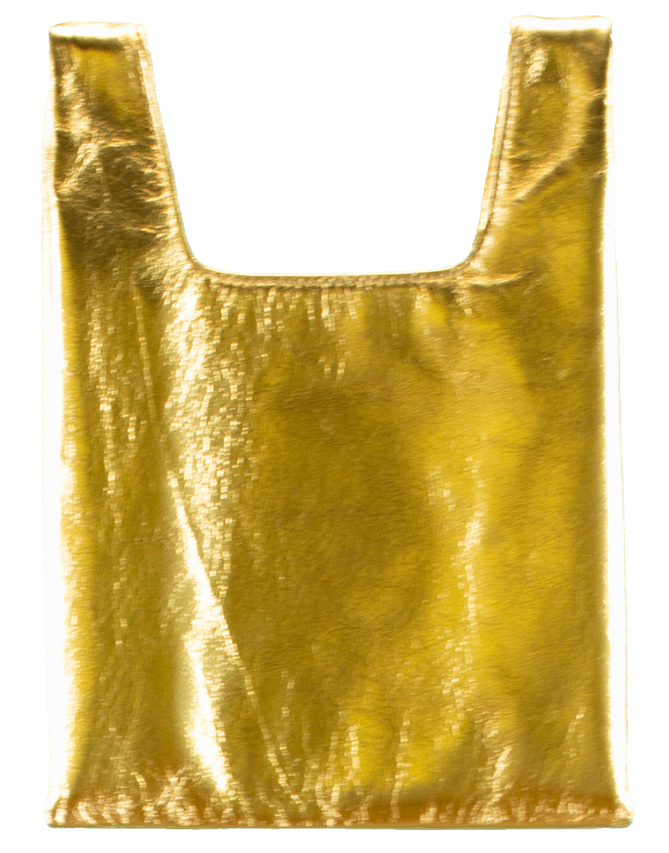 HAYWARD LUXURY-Foiled Leather Mini Shopper-GOLD