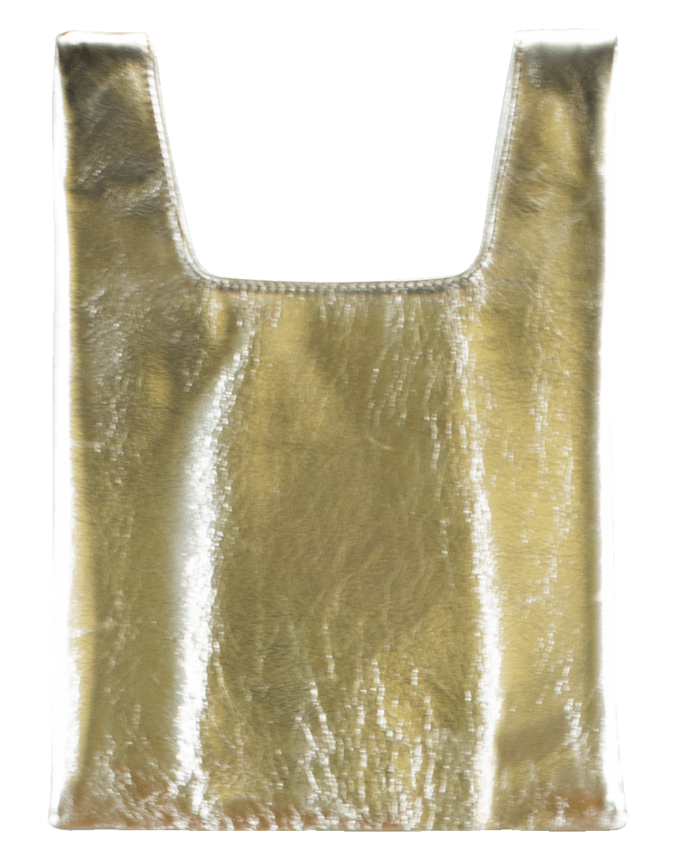 HAYWARD LUXURY-Foiled Leather Mini Shopper-SILVER