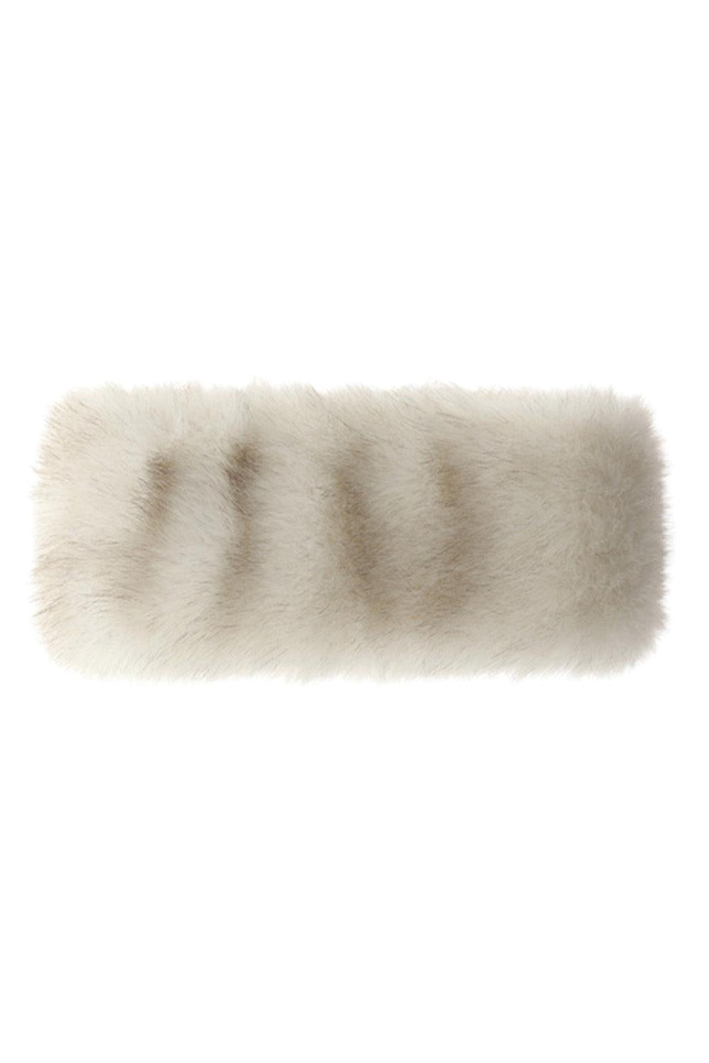 Faux Fur Headband-WHITE-O/S-ACCESSORIEHEADWEAR-HERNO